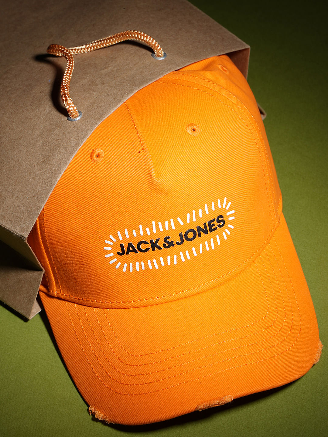 Golden Yellow Logo Print Baseball Cap - ONE