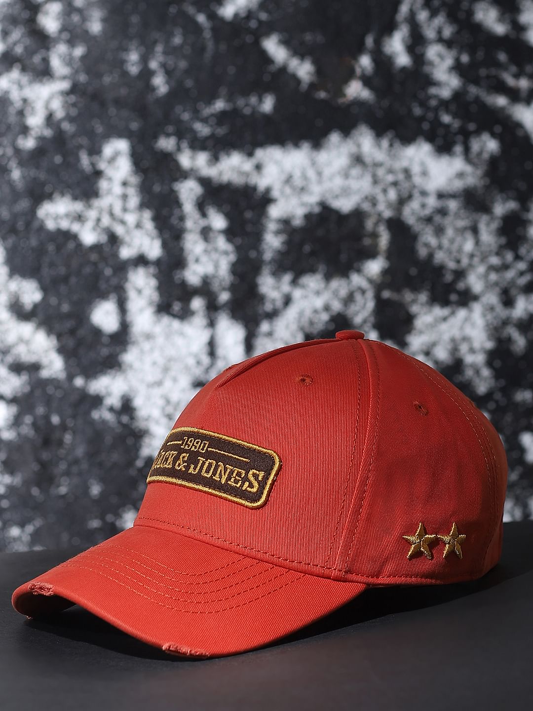 Orange Embroidered Logo Baseball Cap