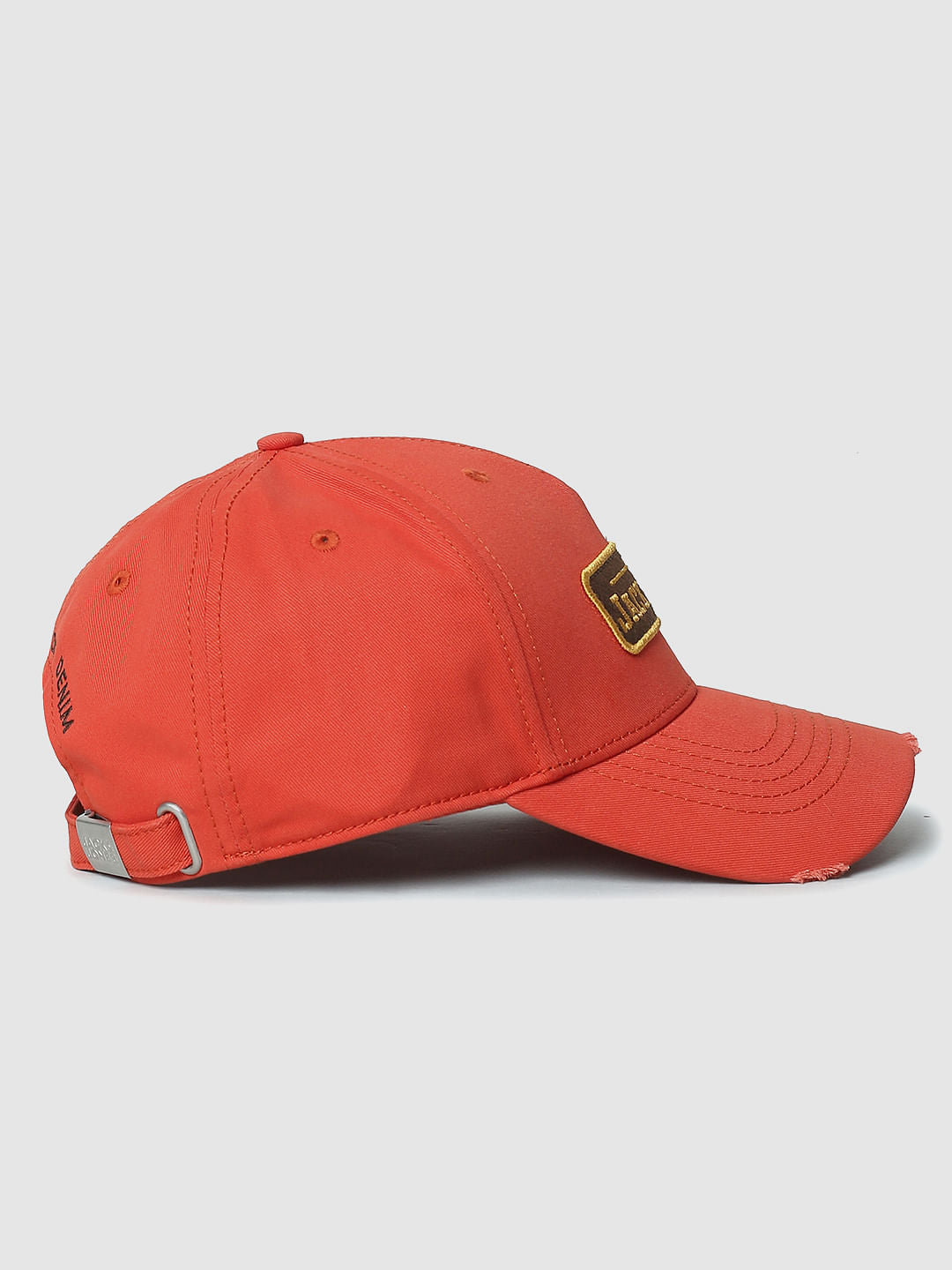 Orange Embroidered Logo Baseball Cap