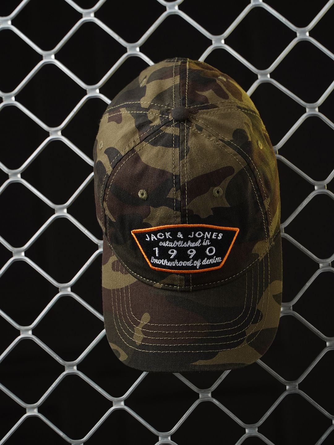 Brown Camo Print Baseball Cap - ONE