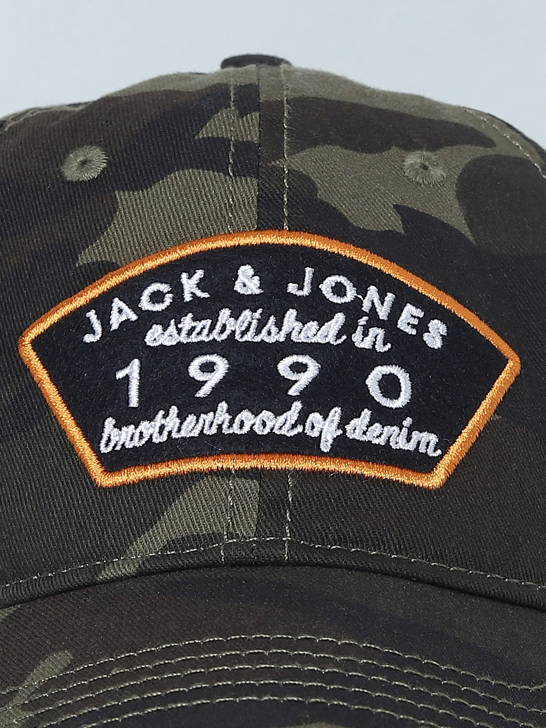 Brown Camo Print Baseball Cap