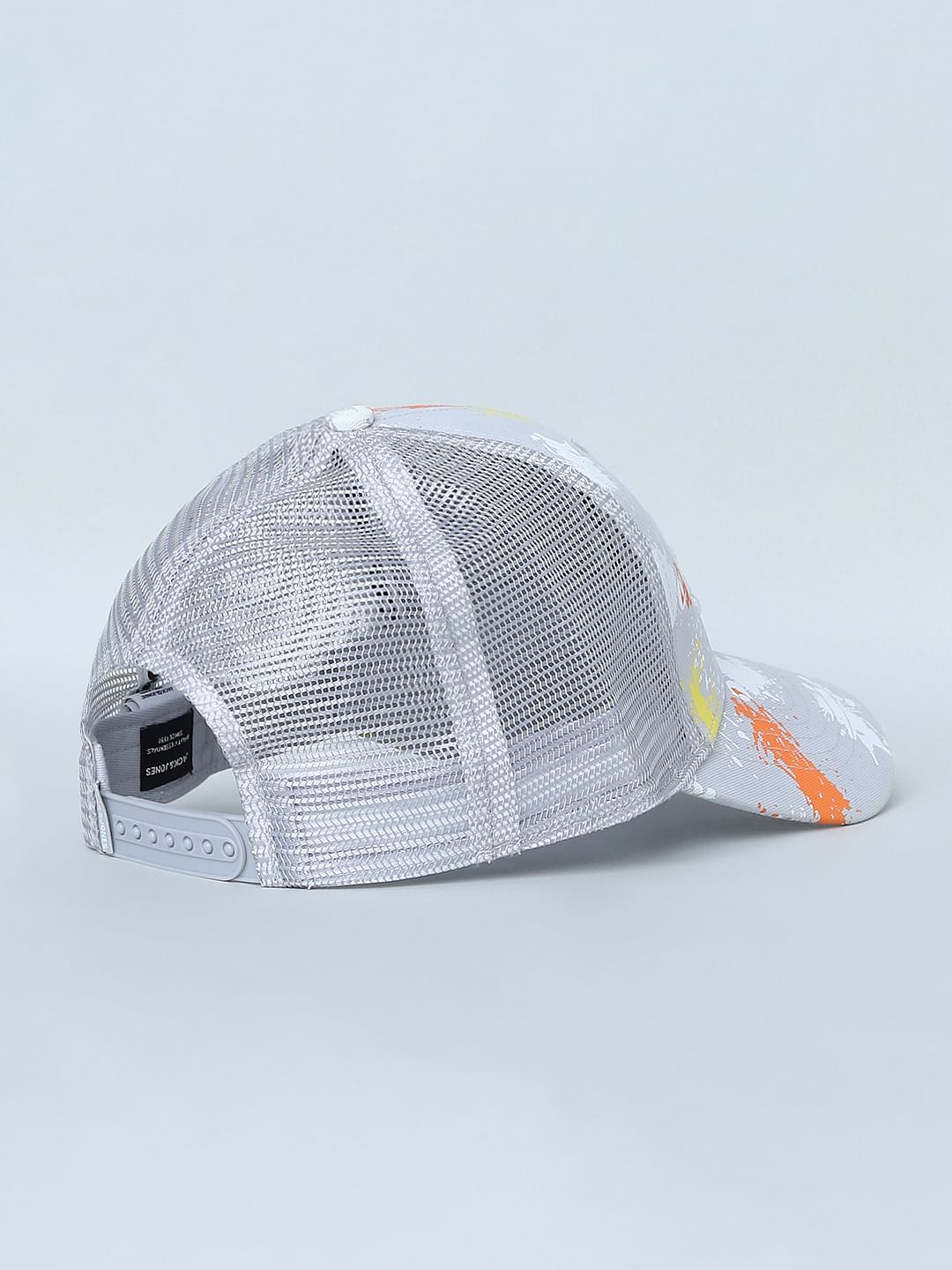 Grey Splash Print Cap