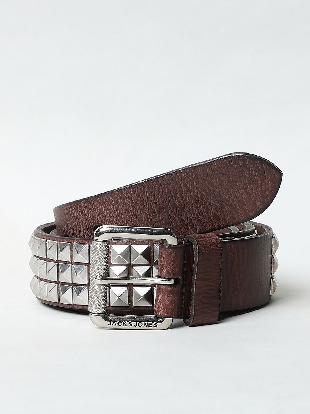 Brown Textured Belt - 32