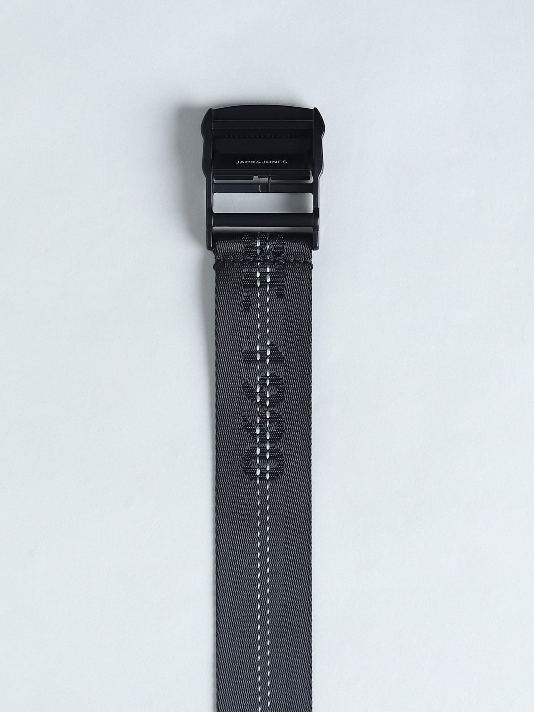 Black Tape Detail Long Belt