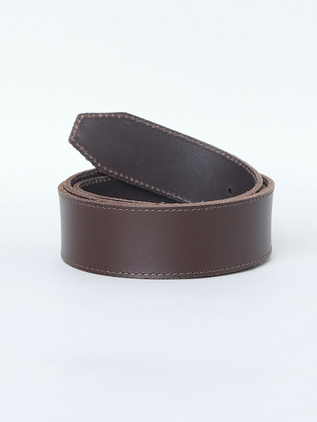 Brown Printed Leather Belt
