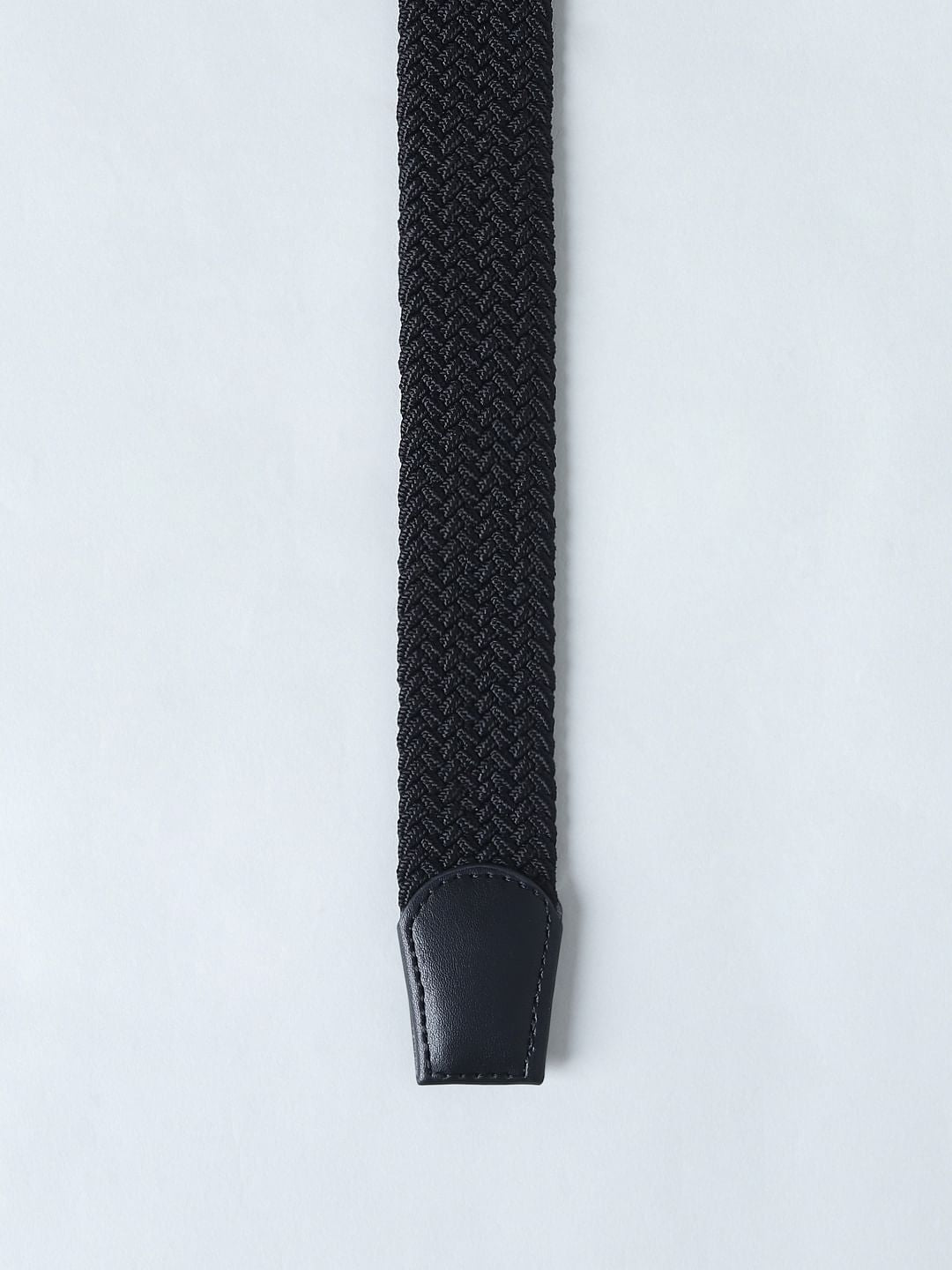 Black Woven Braided Belt