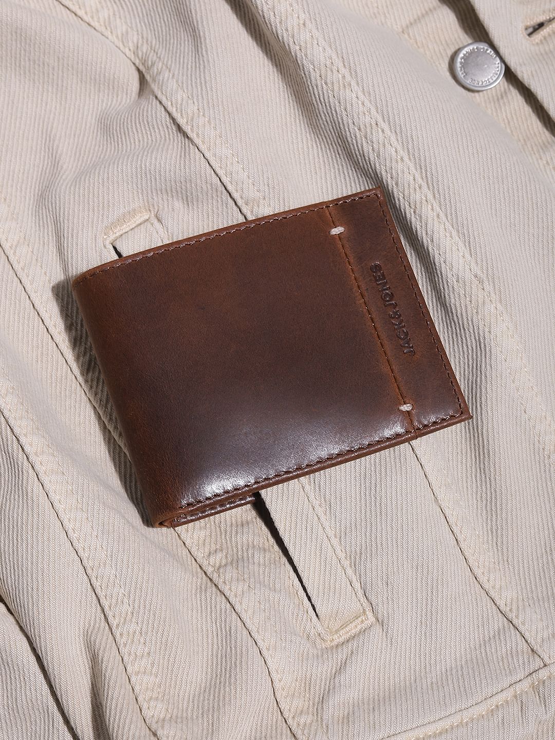 Brown Premium Leather Wallet - ONE