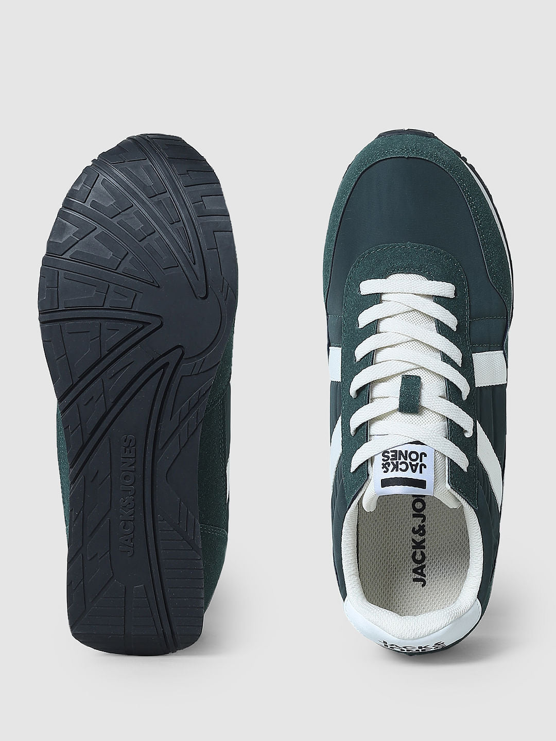Dark Green Mesh Sneakers