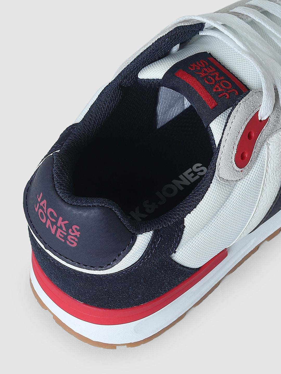 White Colourblocked Sneakers