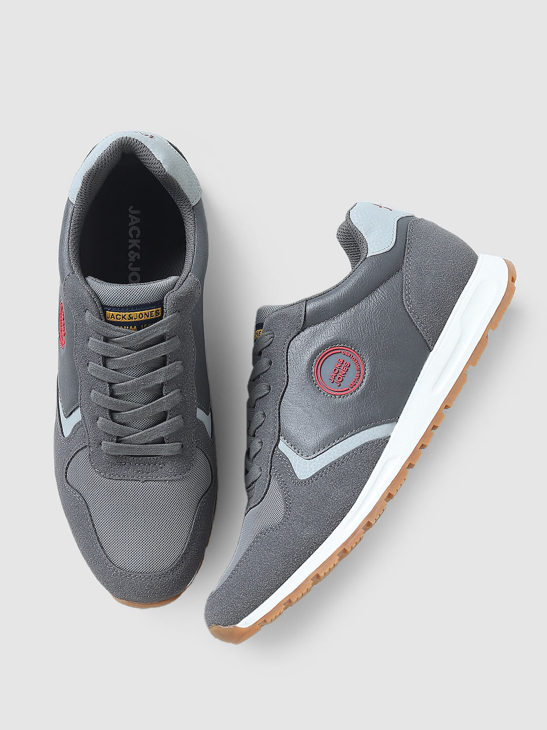 Grey PU Sneakers