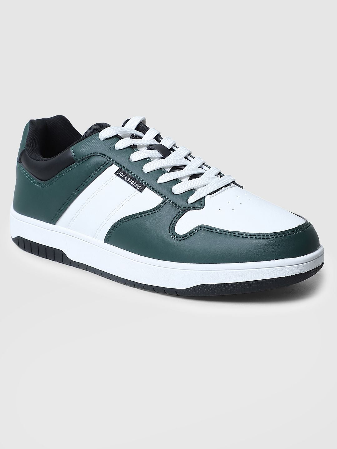 Green Colourblocked Sneakers