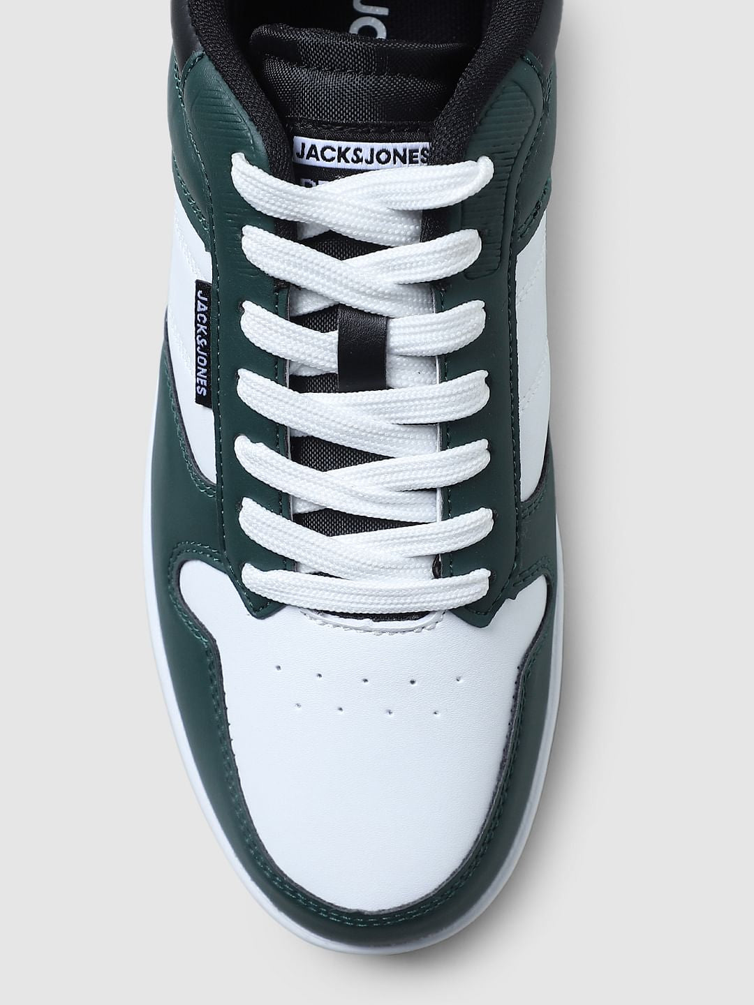 Green Colourblocked Sneakers