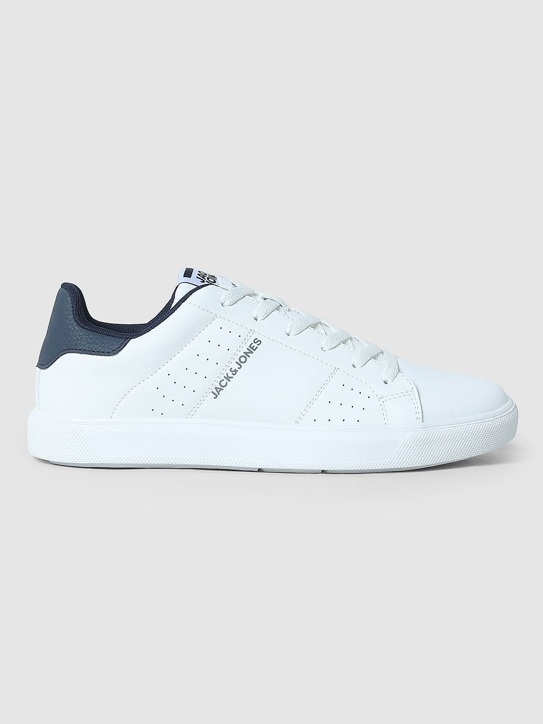 White PU Skater Sneakers