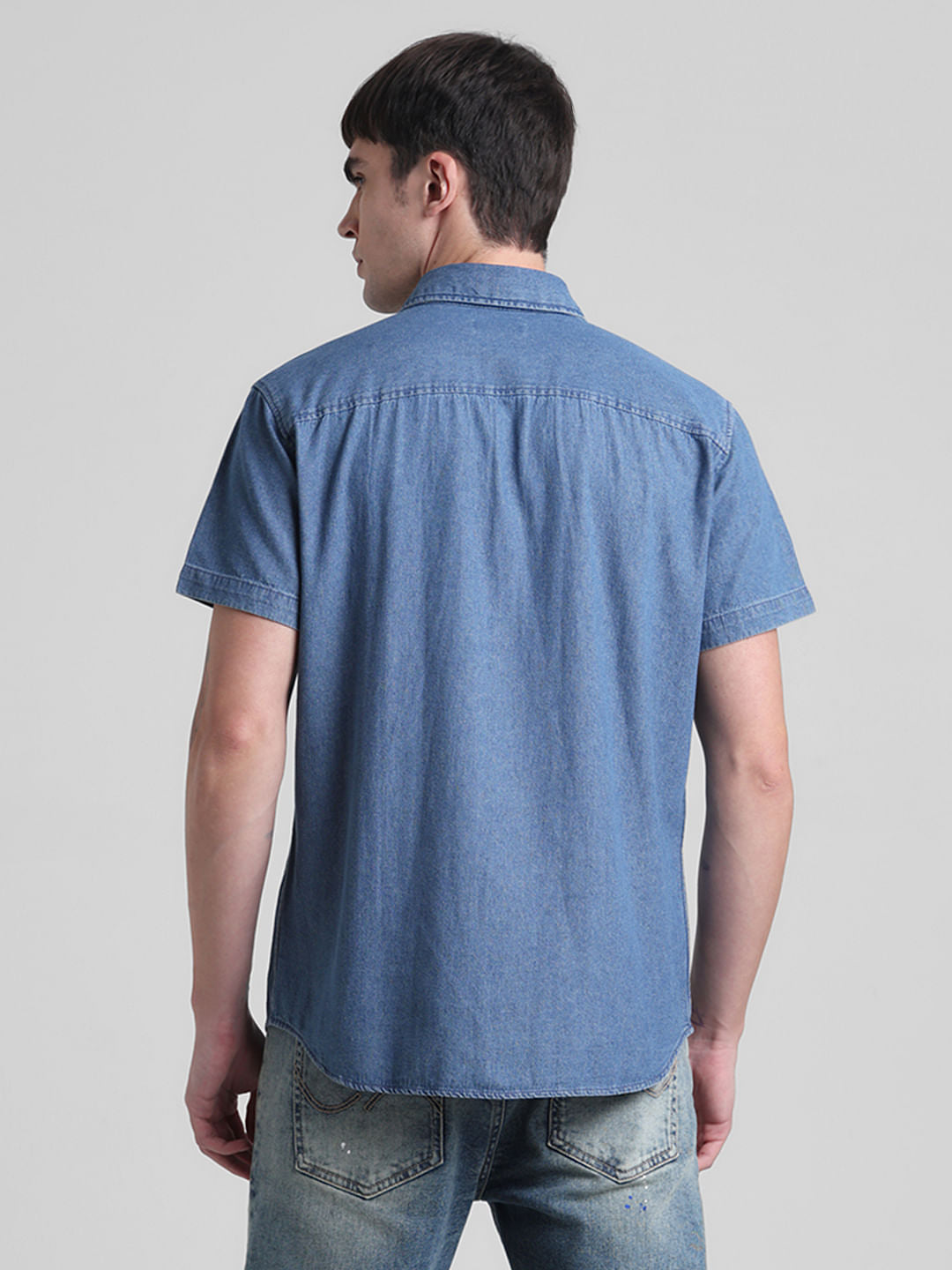 Blue Indigo Dyed Denim Shirt