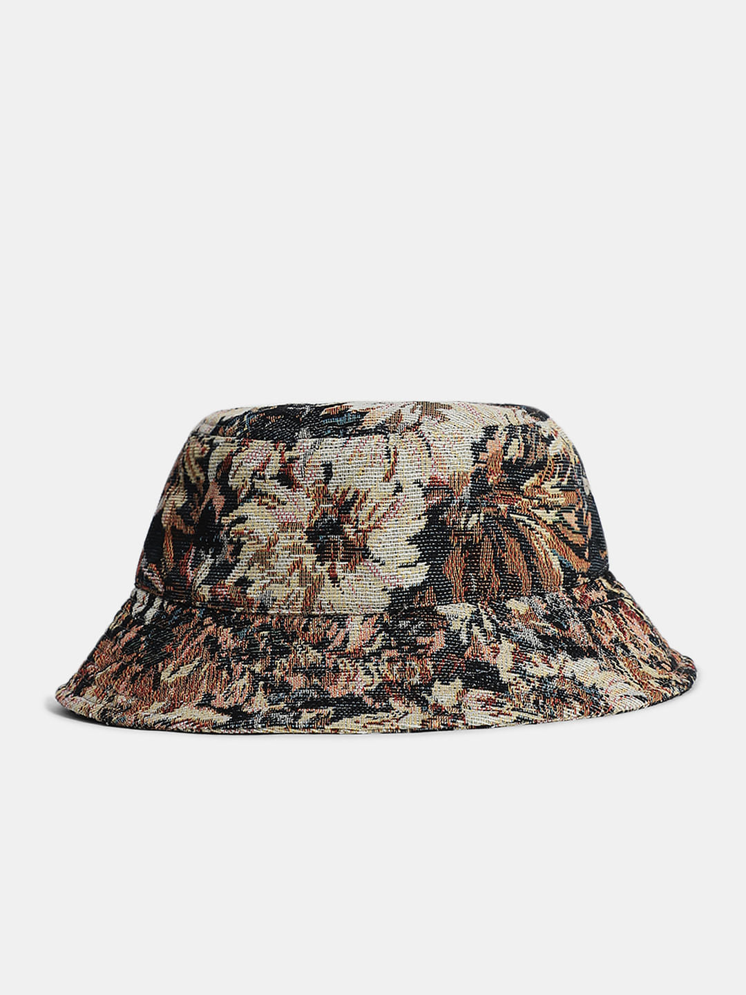 Brown Printed Bucket Hat