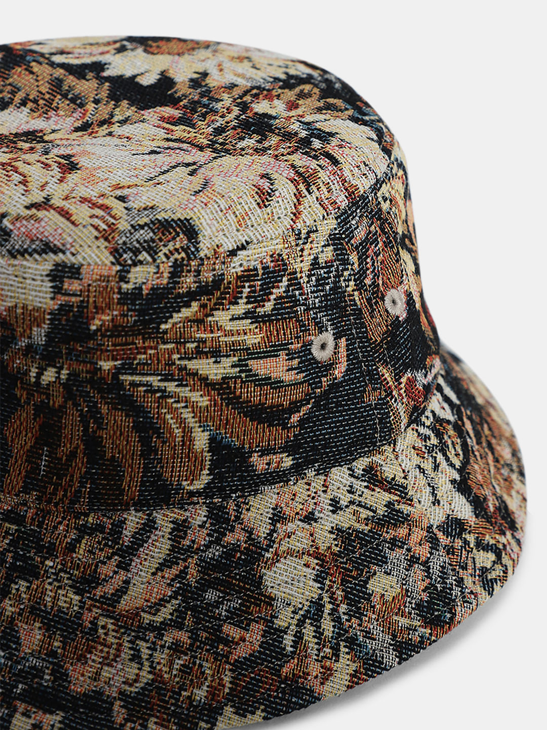 Brown Printed Bucket Hat
