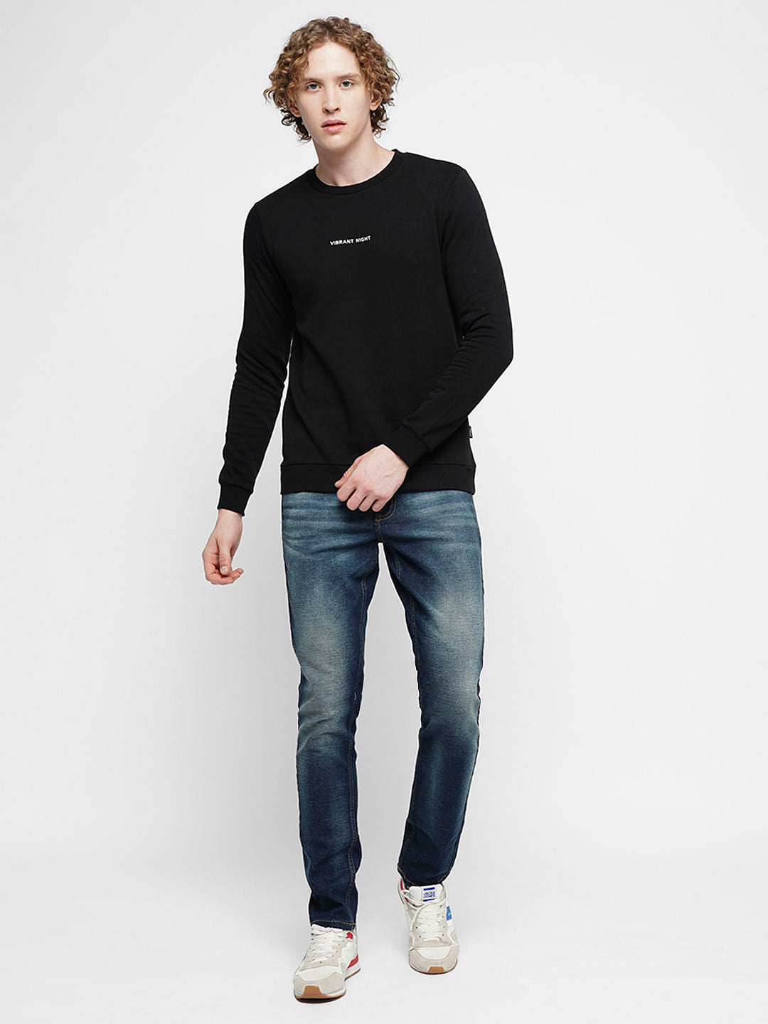 PRODUKT by JACK&JONES Black Logo Print Sweatshirt