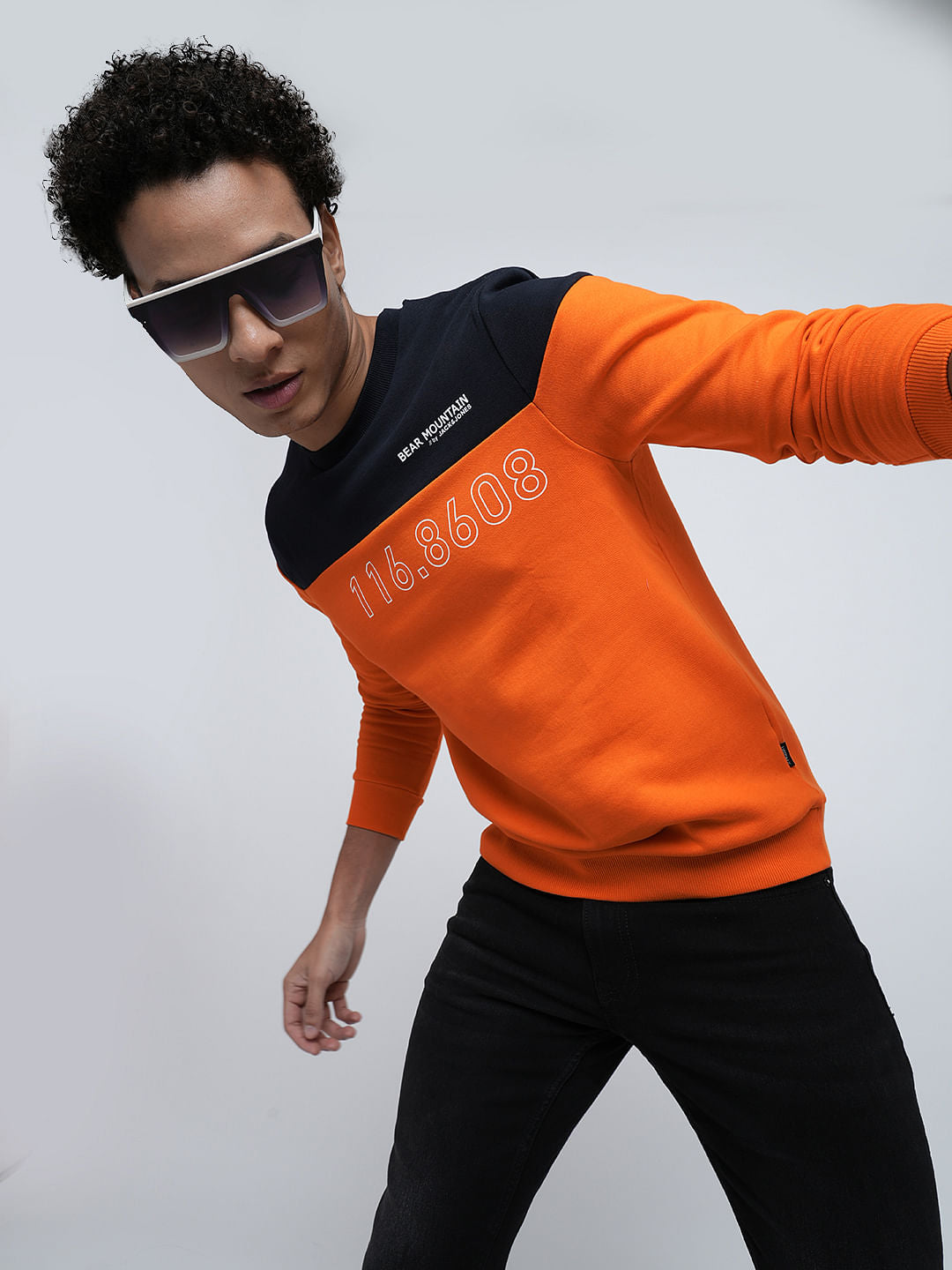 PRODUKT by JACK&JONES Red Colourblocked Sweatshirt - S