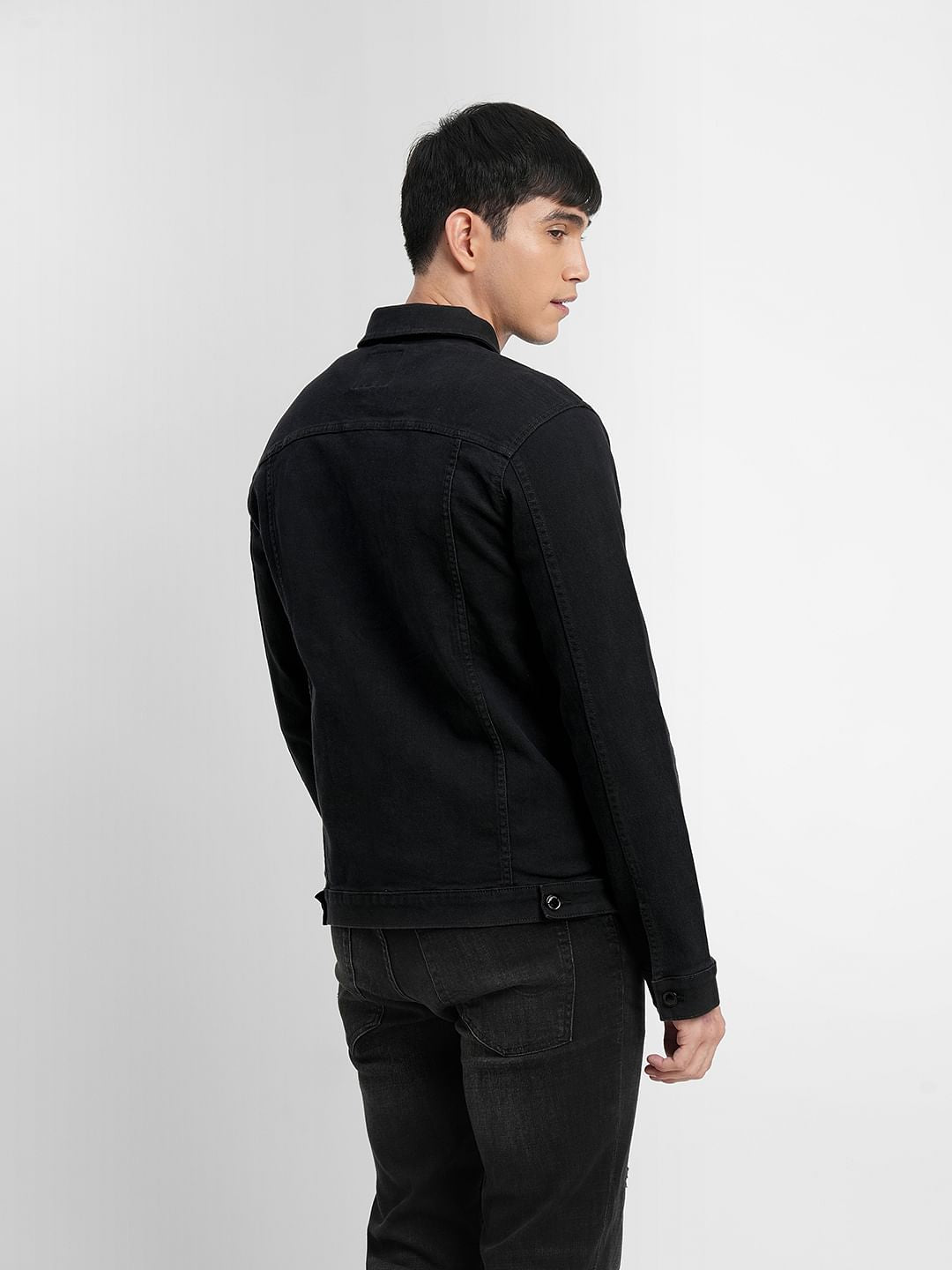 Black Trucker Denim Jacket