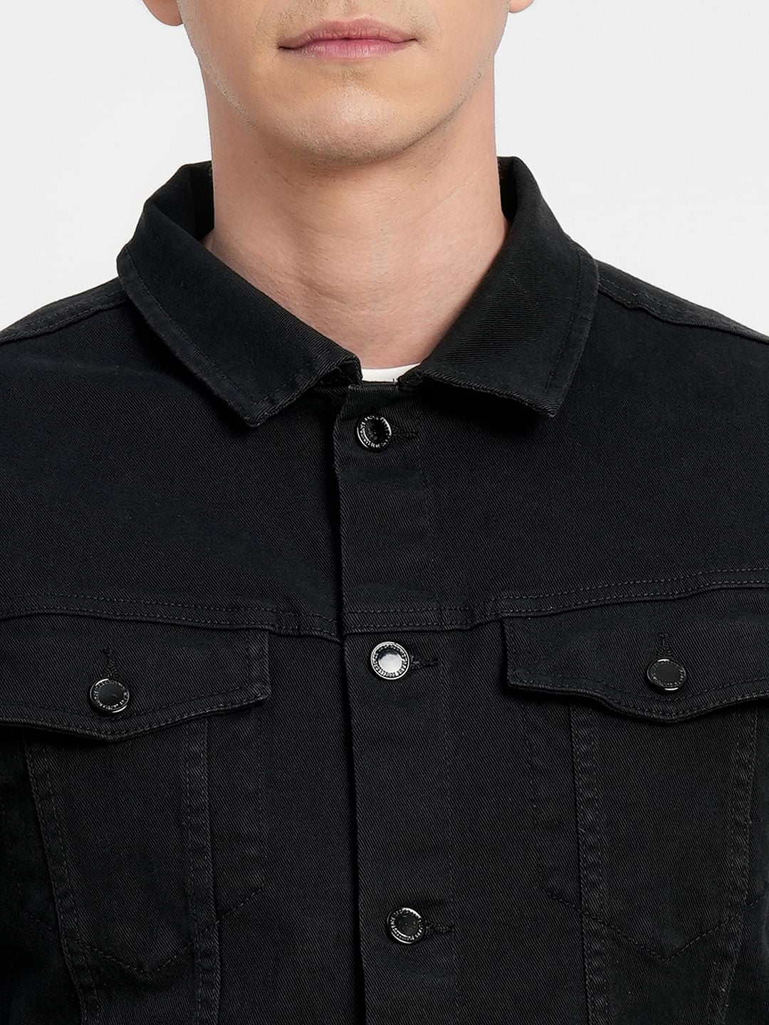 Black Trucker Denim Jacket