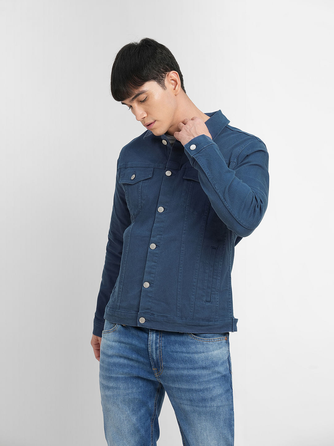 Dark Blue Trucker Denim Jacket