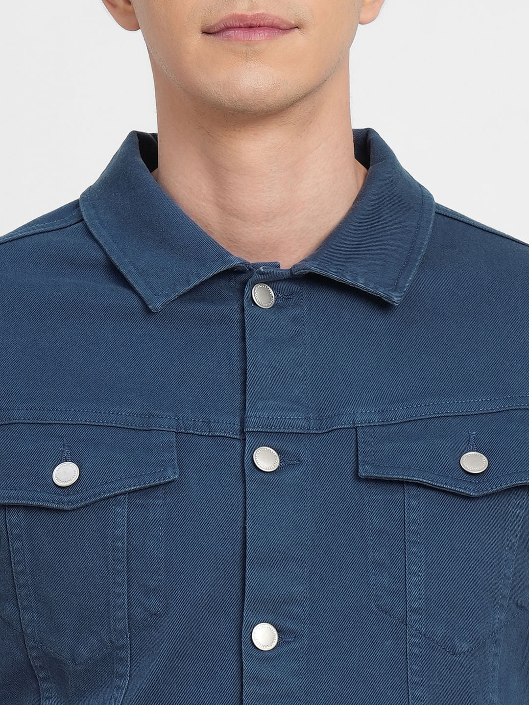 Dark Blue Trucker Denim Jacket