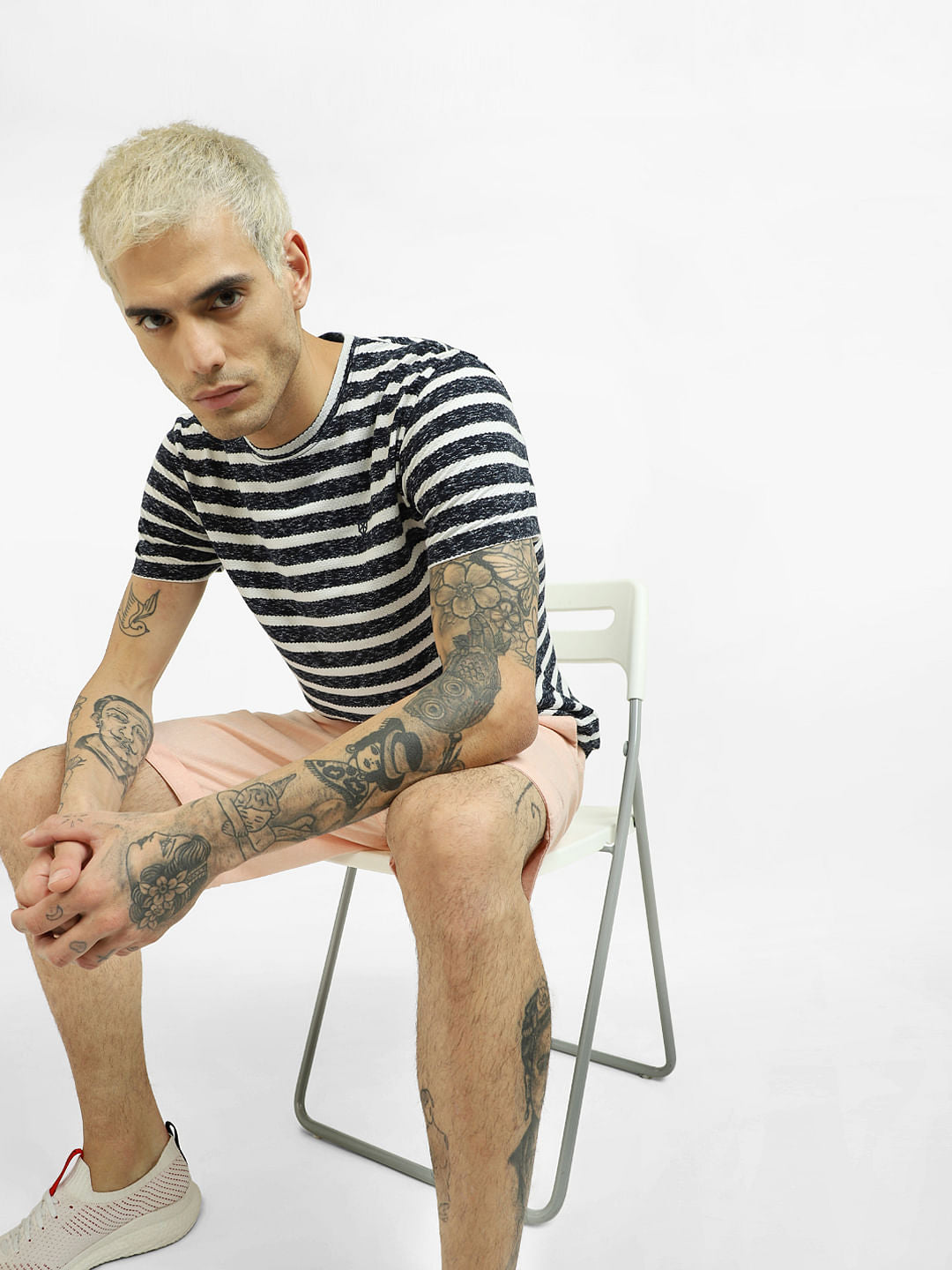 Blue Striped T-shirt - S