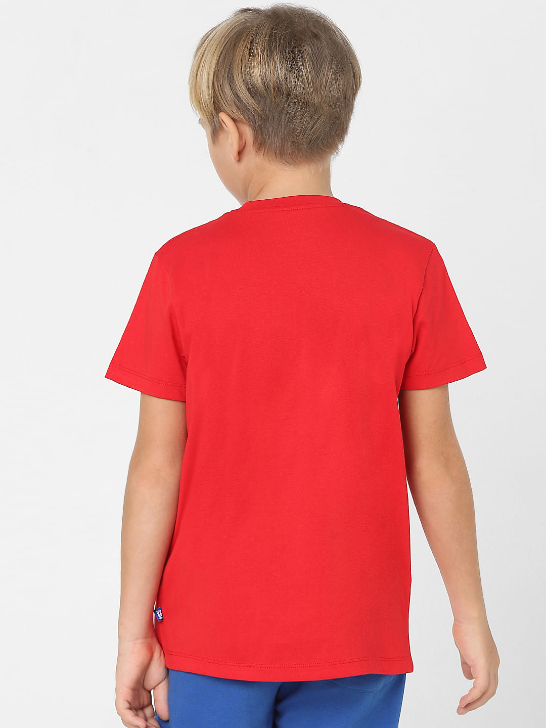 Boys Red Crew Neck T-shirt