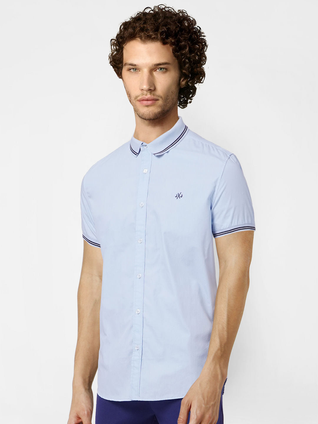 Light Blue Half Sleeves Shirt