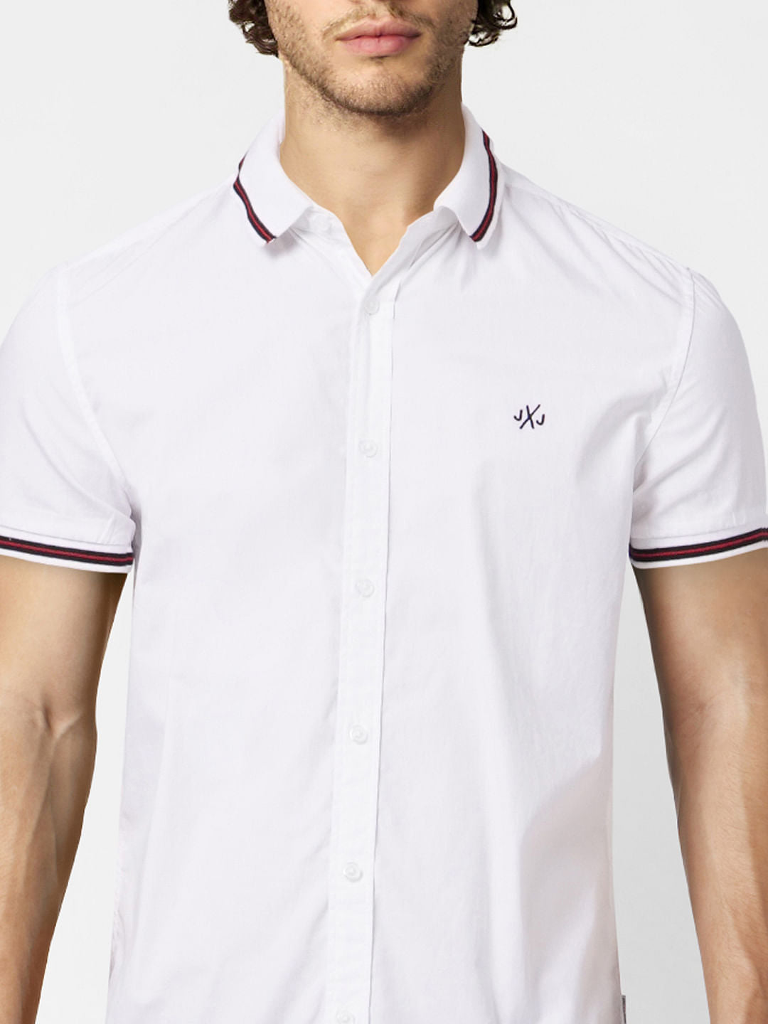 White Half Sleeves Shirt