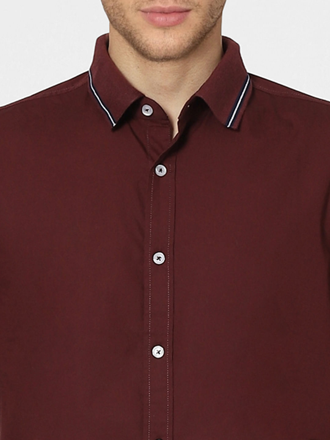Maroon Half Sleeves Shirt
