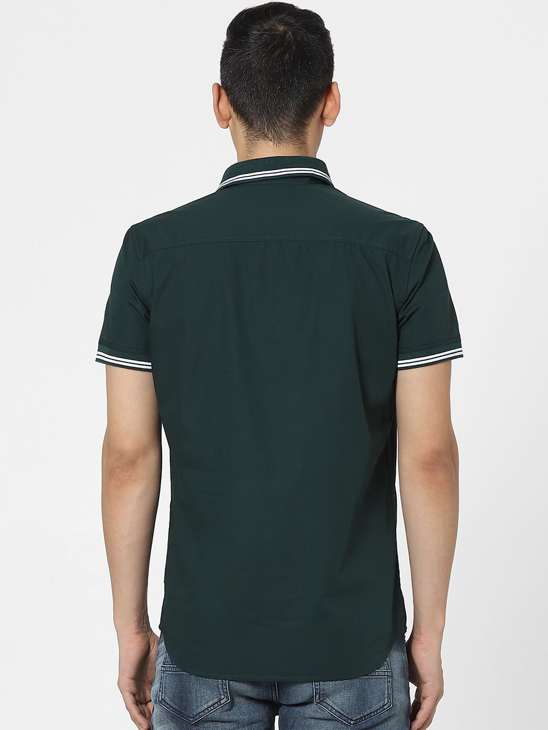 Green Half Sleeves Shirt