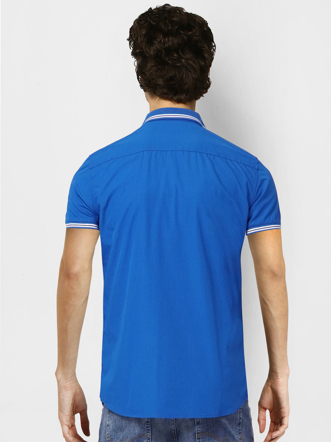 Blue Half Sleeves Shirt