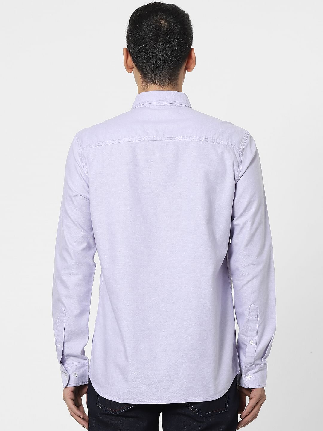 Light Purple Full Sleeves Shirt