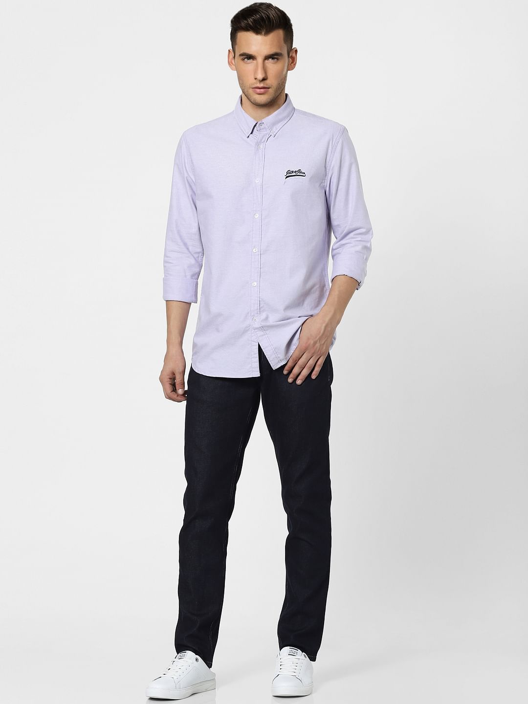 Light Purple Full Sleeves Shirt