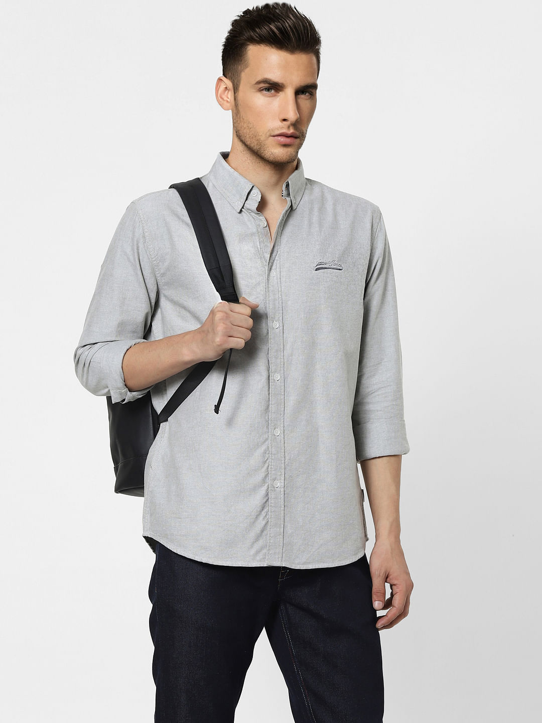 Grey Full Sleeves Shirt