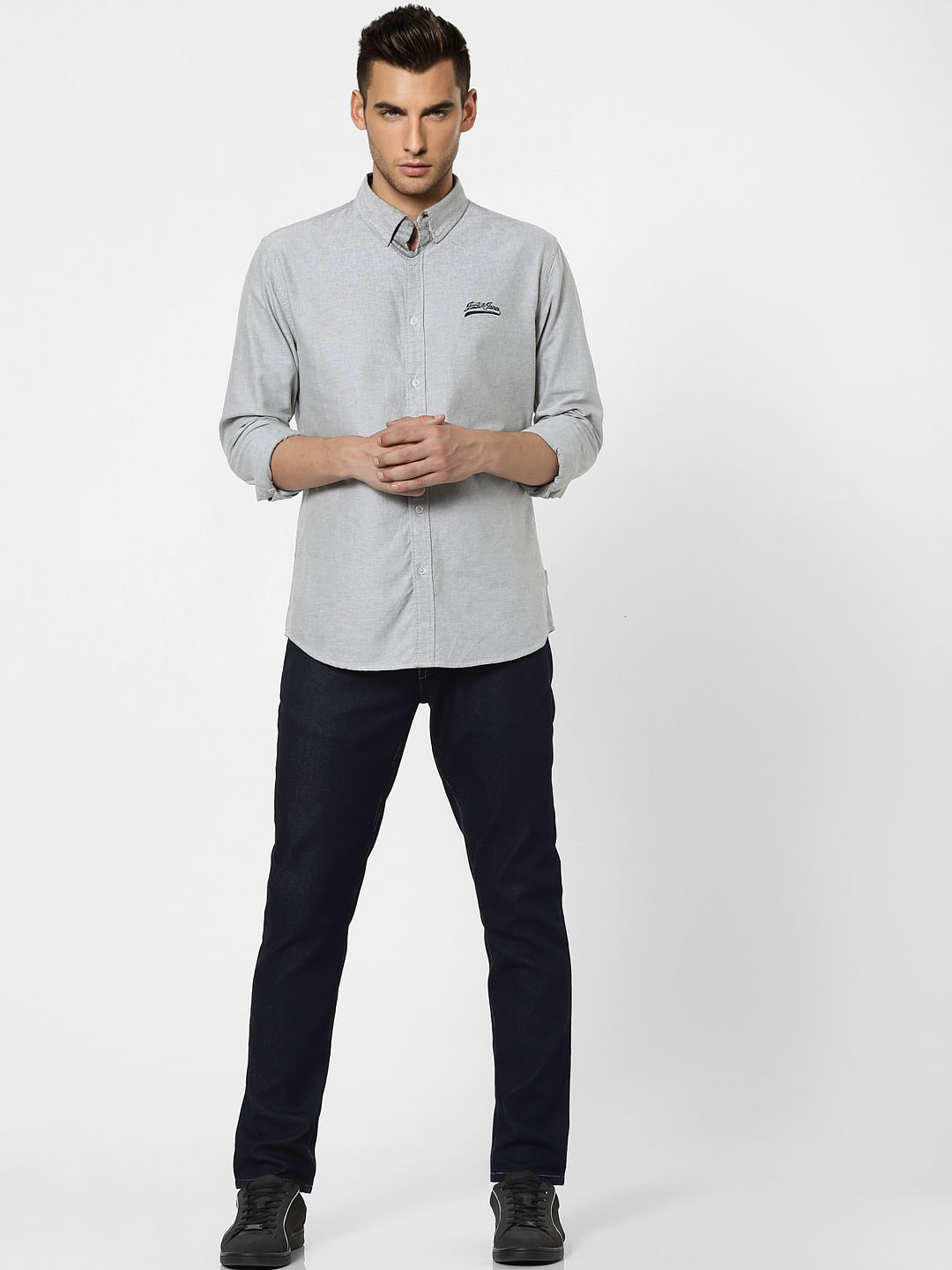 Grey Full Sleeves Shirt