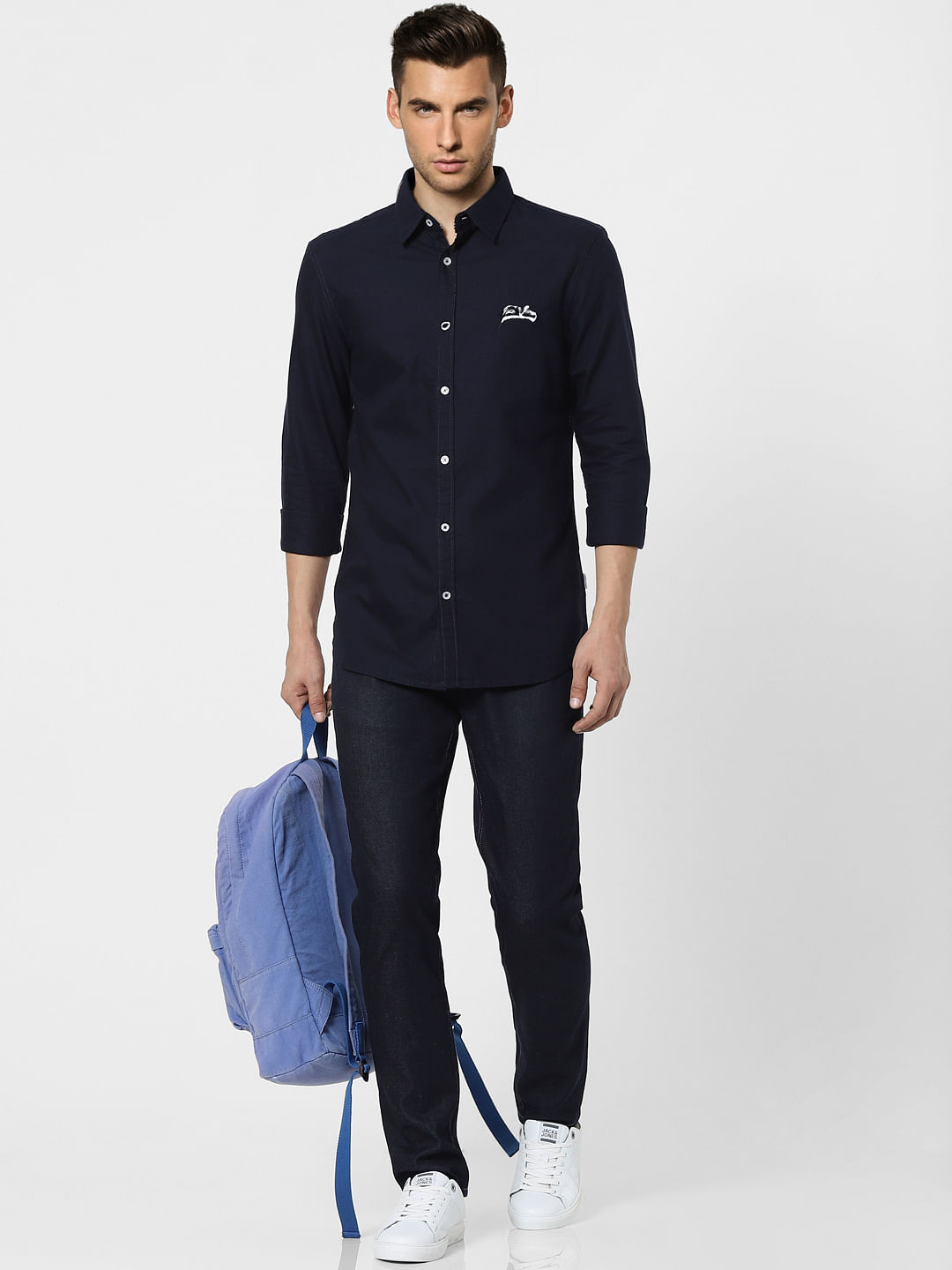 Blue Full Sleeves Shirt