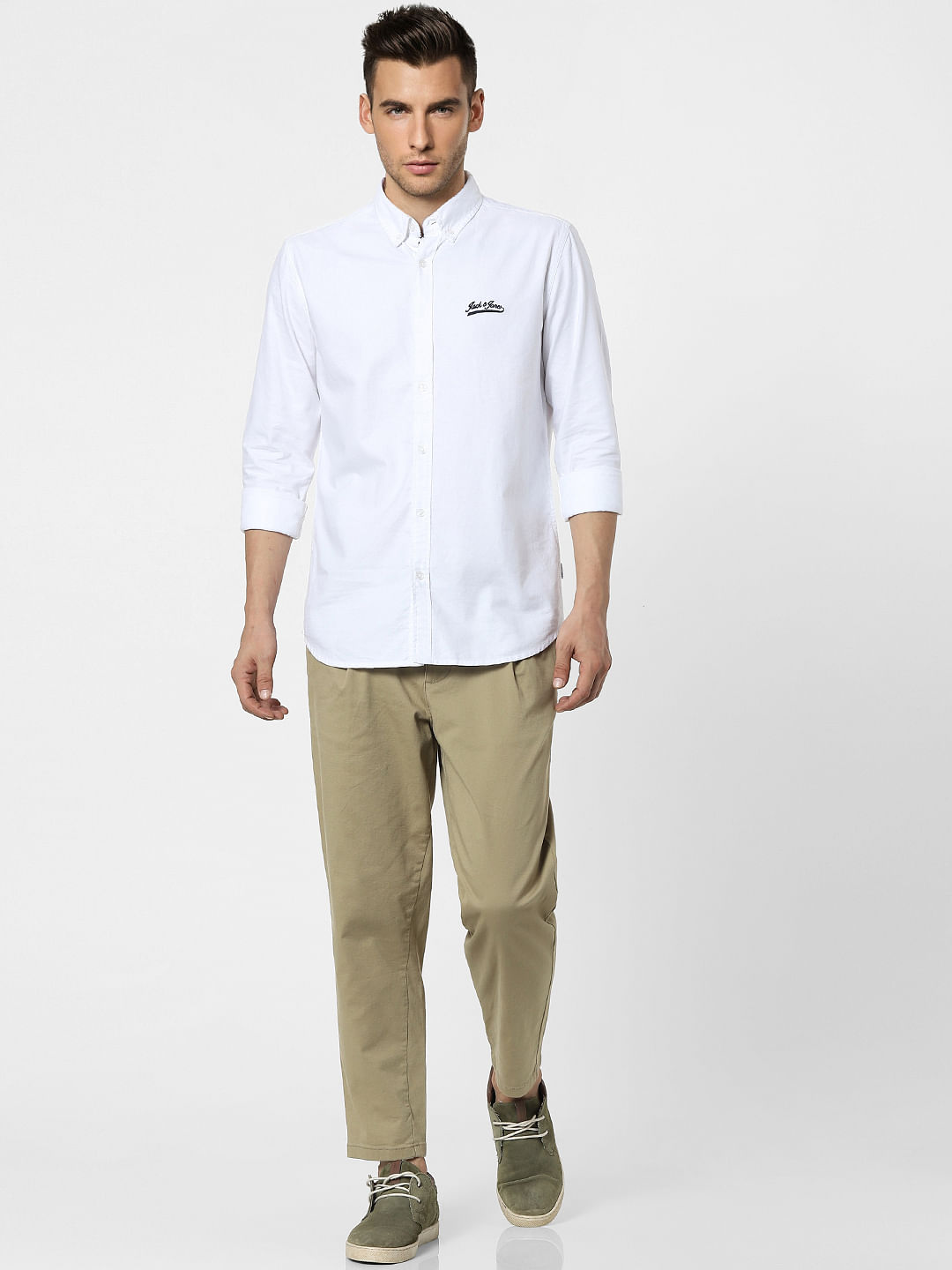 White Full Sleeves Shirt