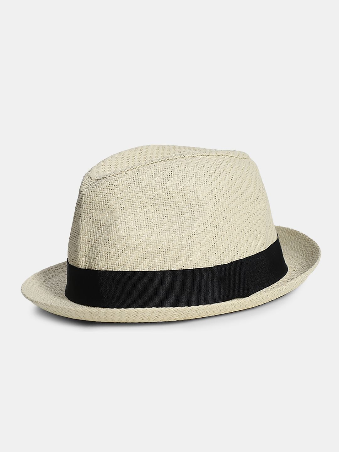 Cream Paper straw Hat