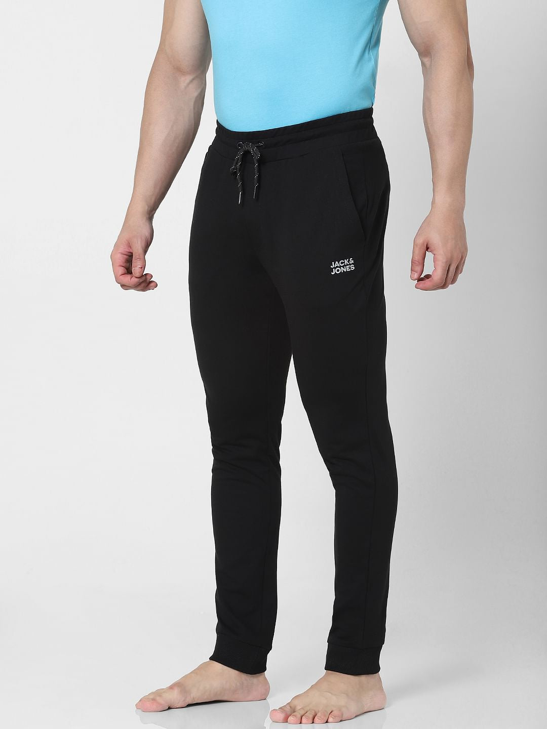 Black Mid Rise Trackpants