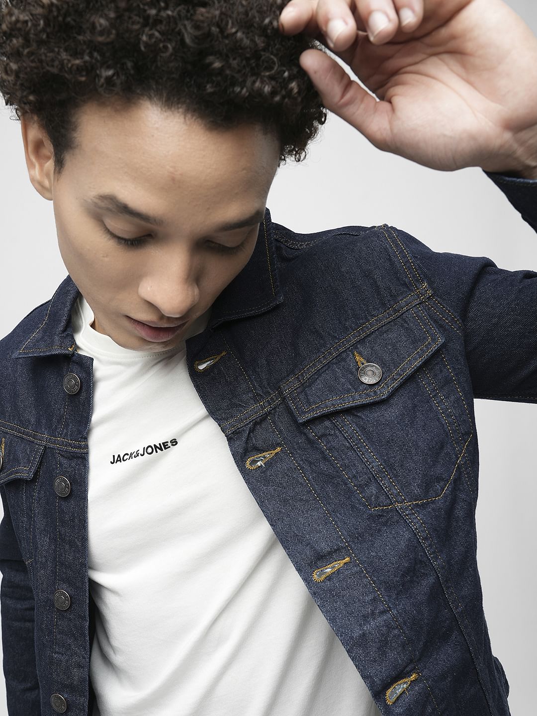 PRODUKT by JACK&JONES Dark Blue Cotton Denim Jacket - S