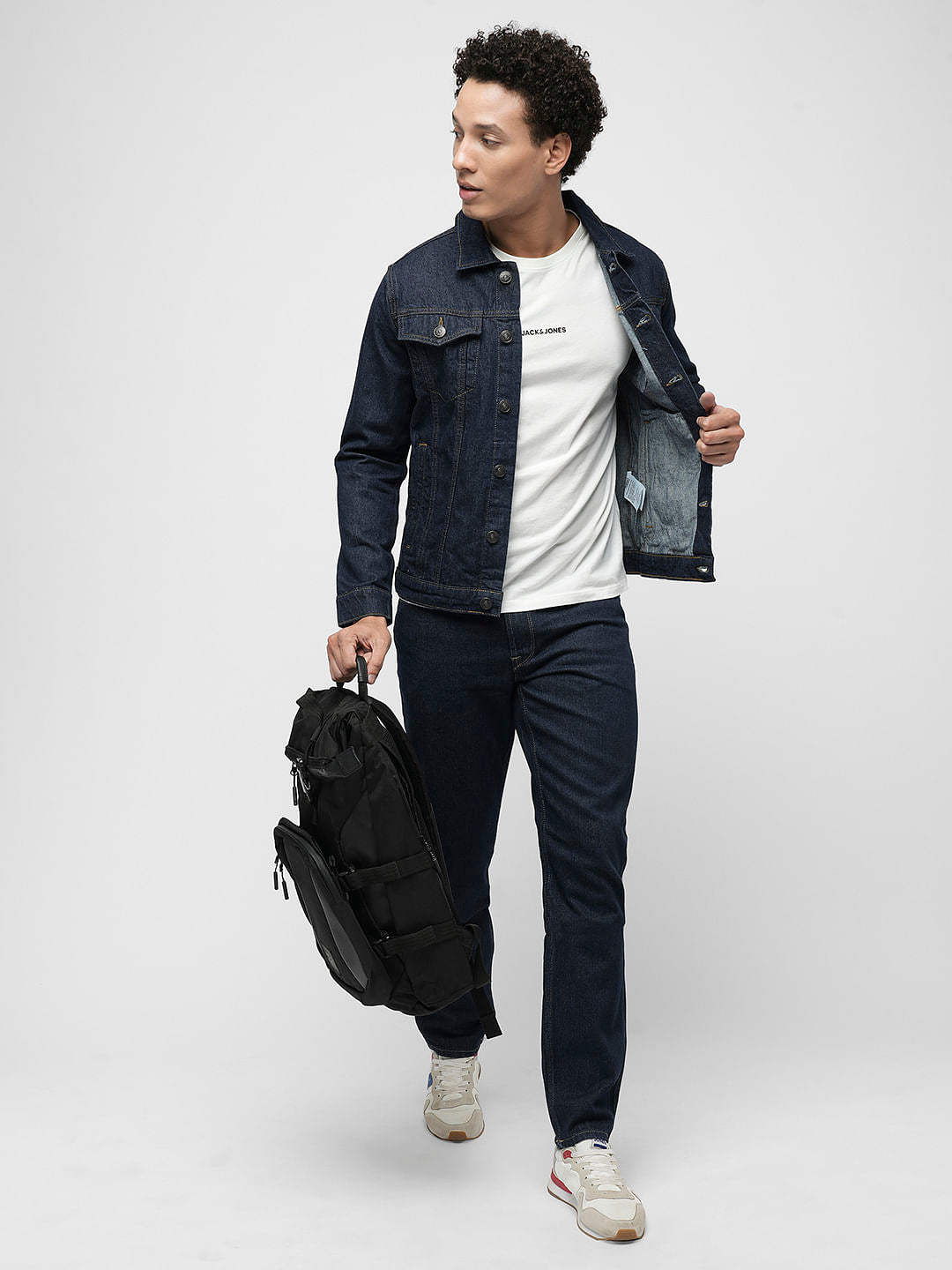 PRODUKT by JACK&JONES Dark Blue Cotton Denim Jacket