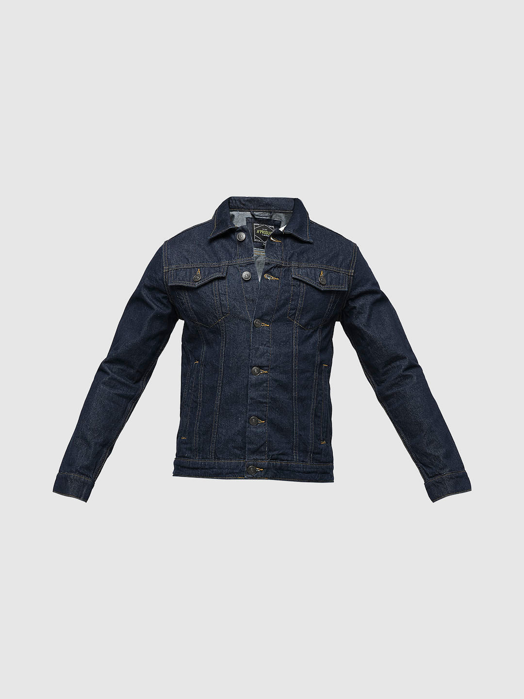 PRODUKT by JACK&JONES Dark Blue Cotton Denim Jacket
