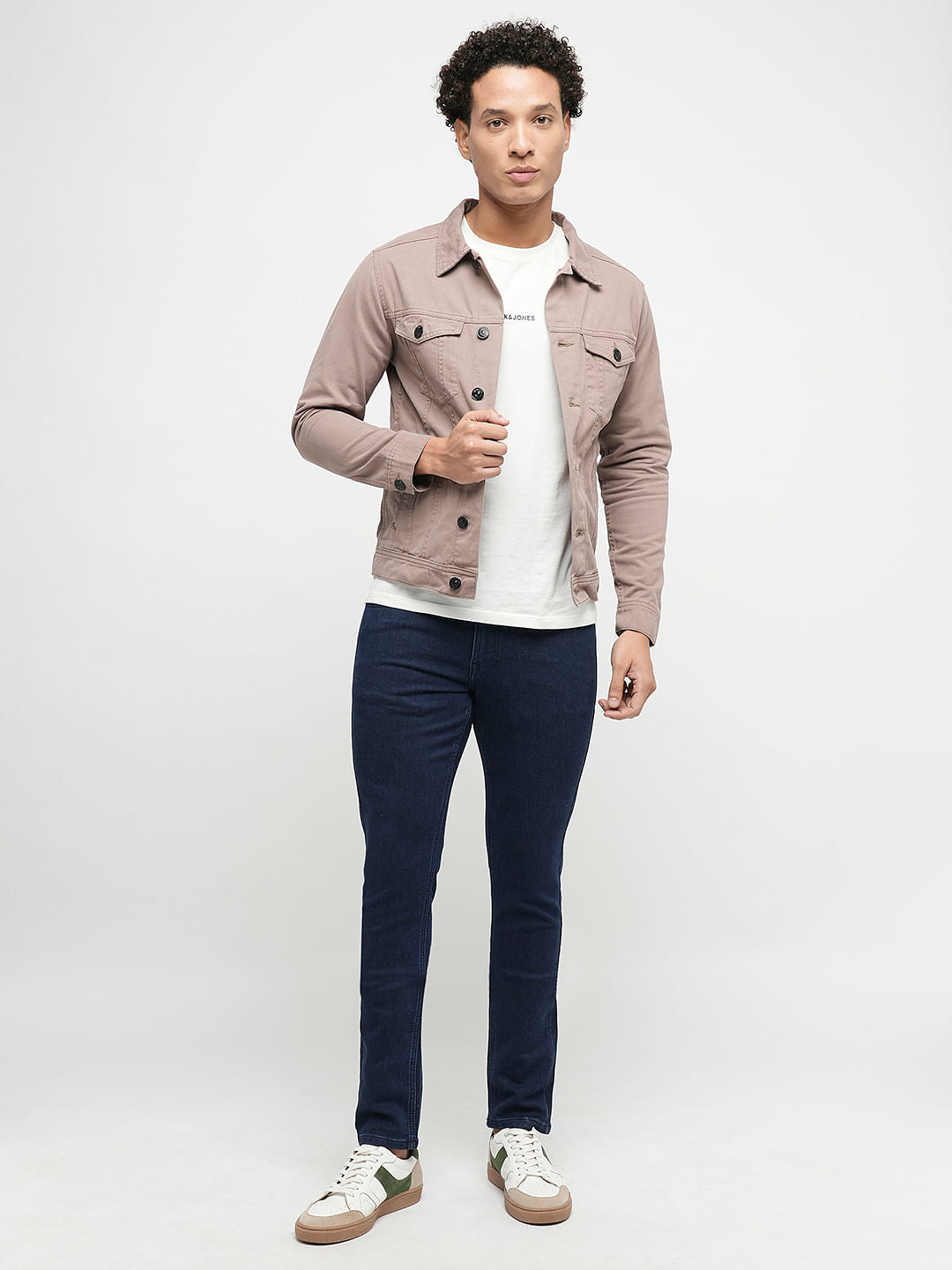 PRODUKT by JACK&JONES Blue Mid Rise Slim Fit Jeans