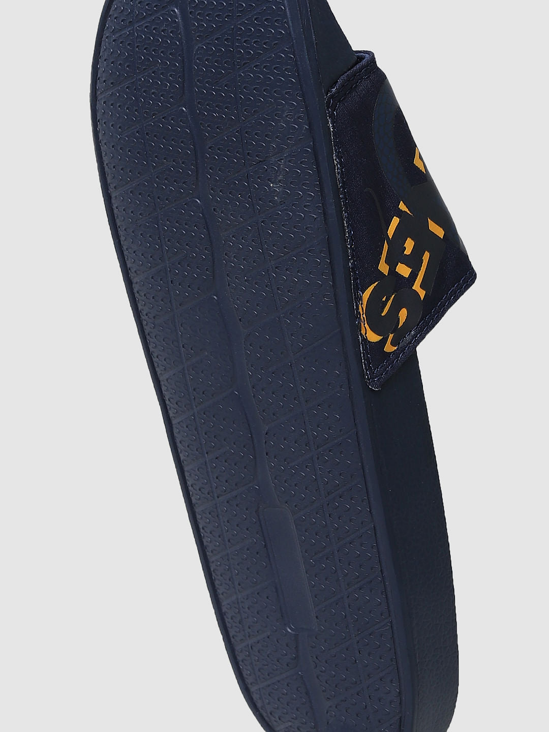 Navy Blue Typographic Print Sliders