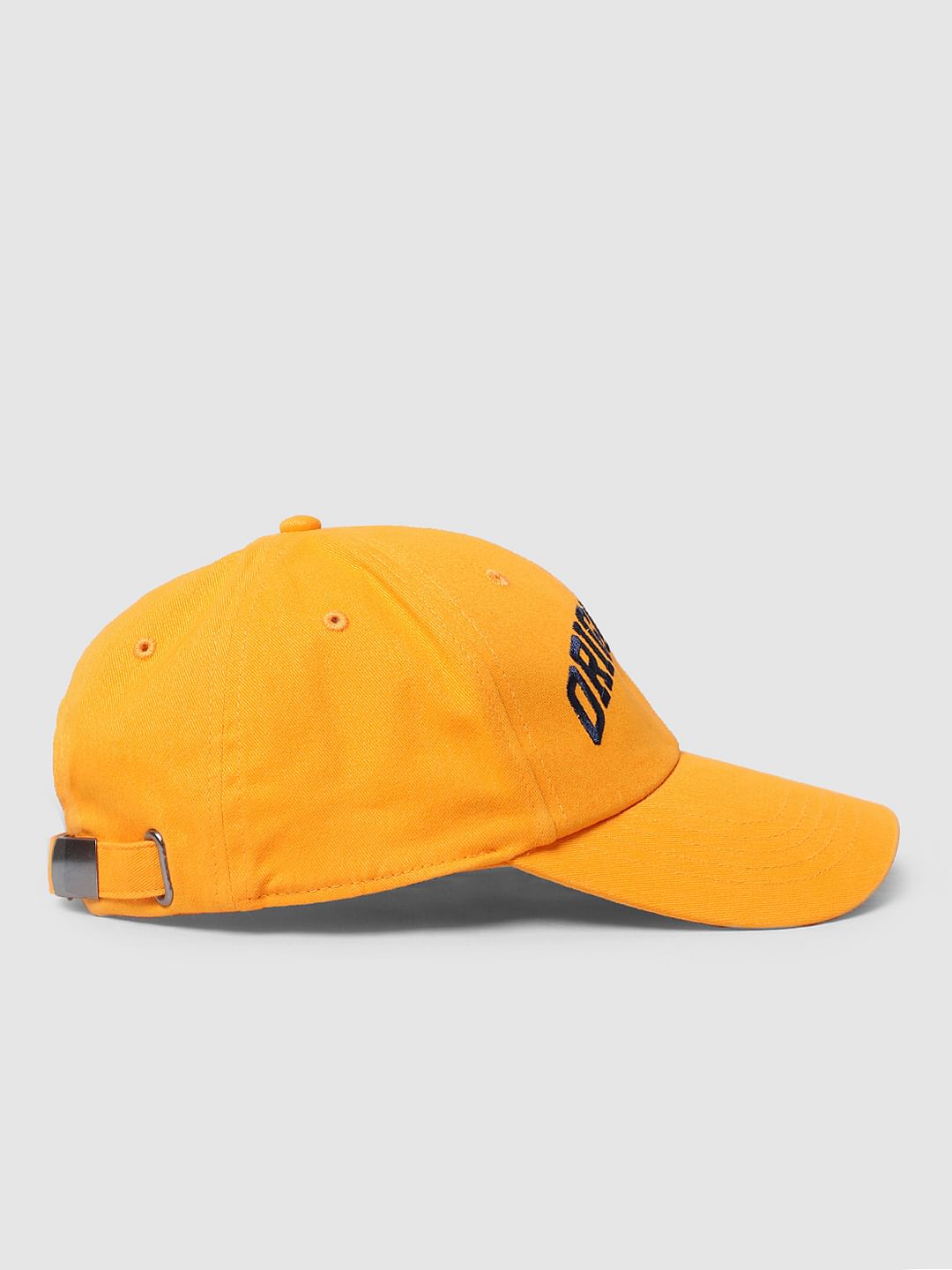 Orange Logo Print Cap