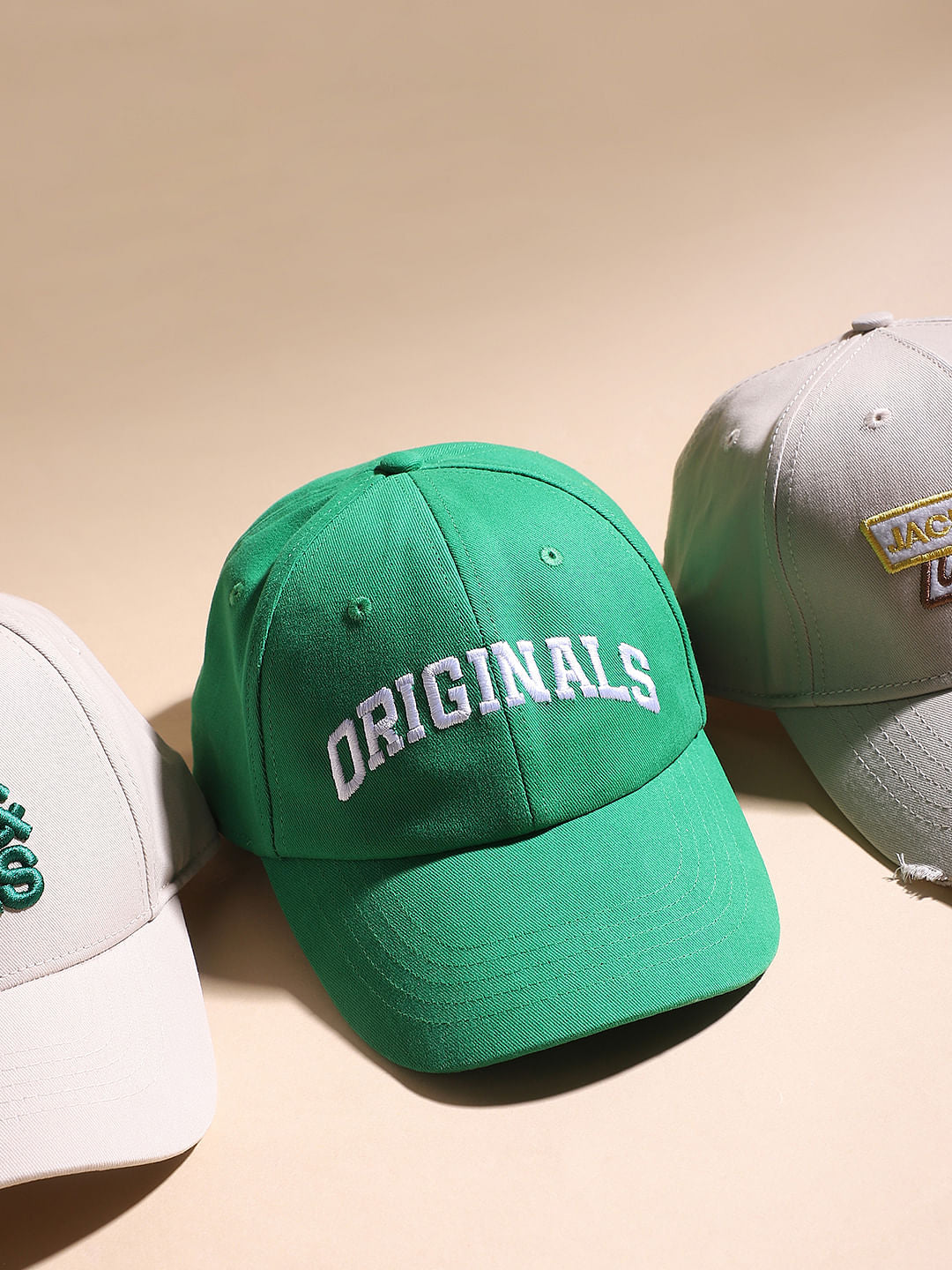 Green Logo Print Cap - ONE