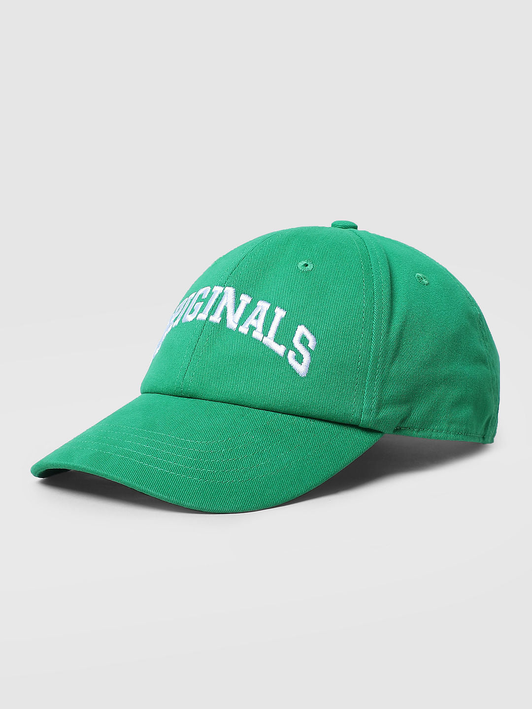 Green Logo Print Cap