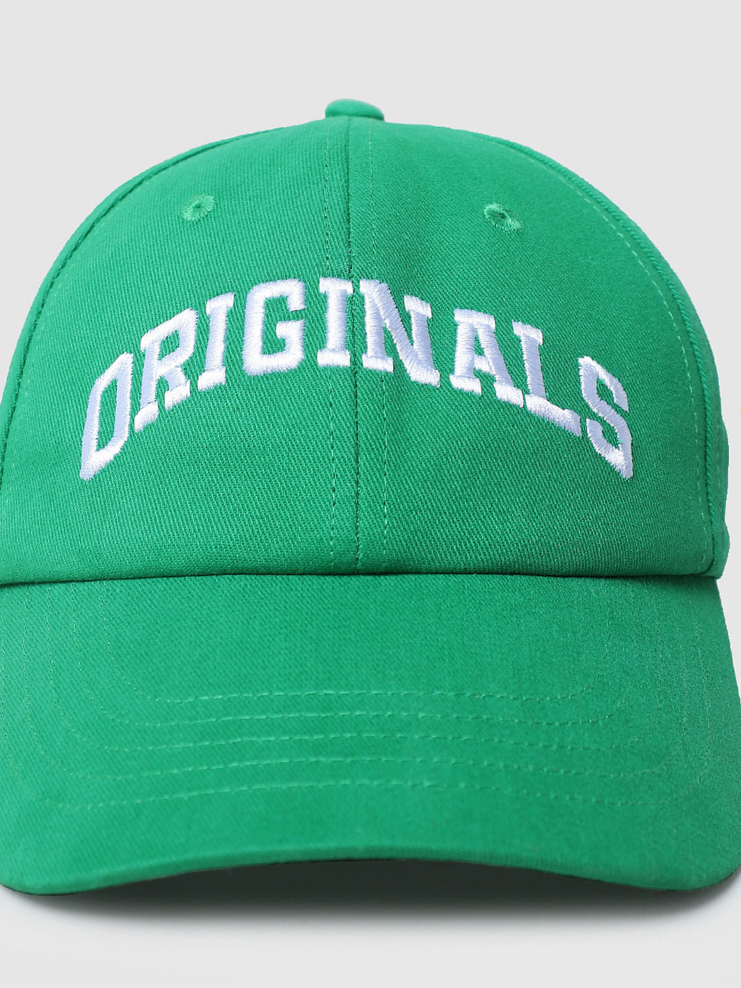 Green Logo Print Cap